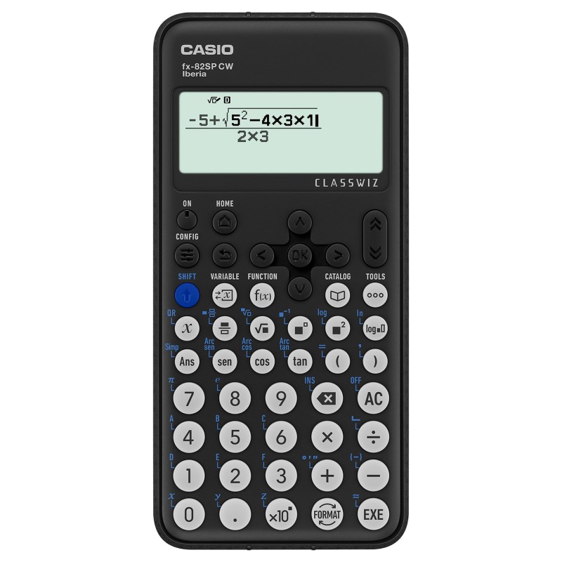 CALCULADORA CASIO FX-82SPX CW CIENTÍFICA NEGRO