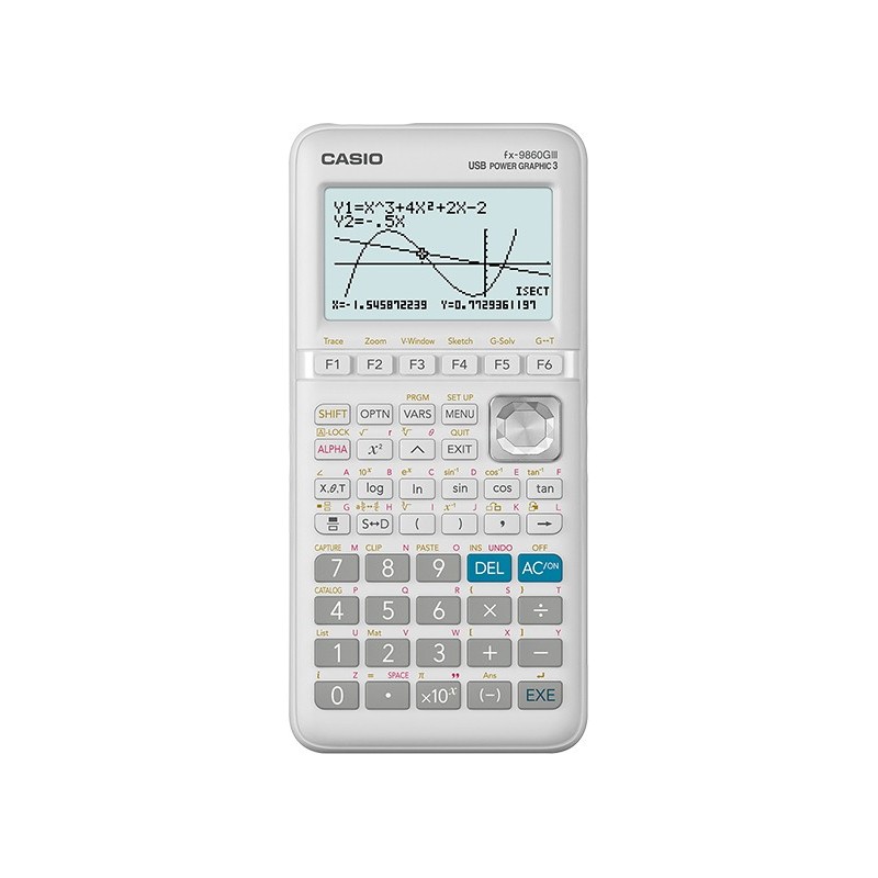 CALCULADORA CASIO FX-9860GIII GRÁFICA BLANCA