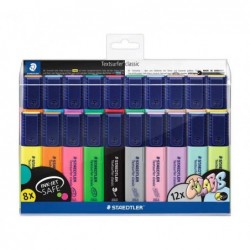 ESTUCHE 20 MARCADORES FLUORESCENTES STAEDTLER TEXTSURFER CLASSIC