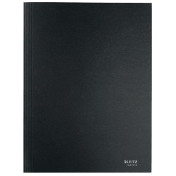 CARPETA LEITZ CARTÓN RECICLADO NEGRO A4 3 SOLAPAS