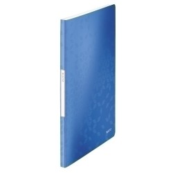 CARPETA LEITZ WOW PP A4 20 FUNDAS AZUL PACK 10