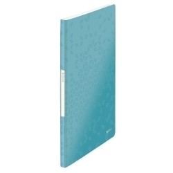CARPETA LEITZ WOW PP A4 20 FUNDAS TURQUESA PACK 10