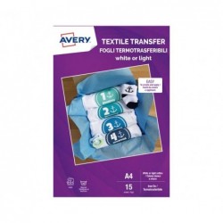 CAJA 15h PAPEL AVERY TRANSFER TEXTIL