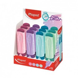 EXPOSITOR 12 MARCADORES MAPED GLITTER FLUO PEP'S PASTEL