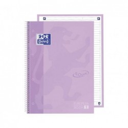 CUADERNO OXFORD "EUROPEANBOOK 1 TOUCH" A4+ 80h HORIZONTAL COLORES PASTEL