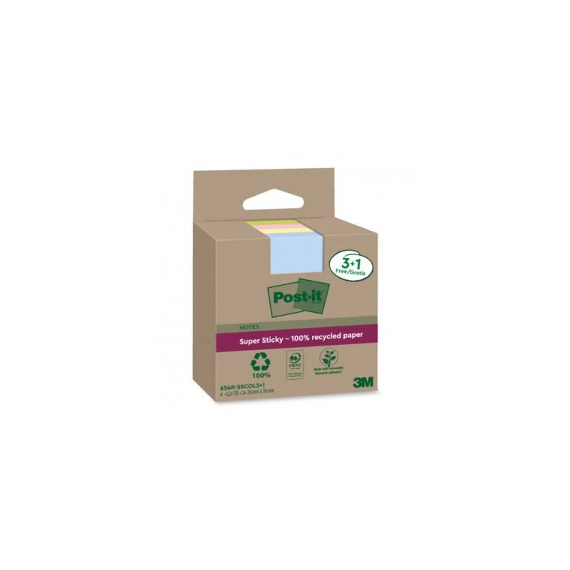 PACK BLOCS 76X76 90H SURTIDO EXTRA POST‑IT