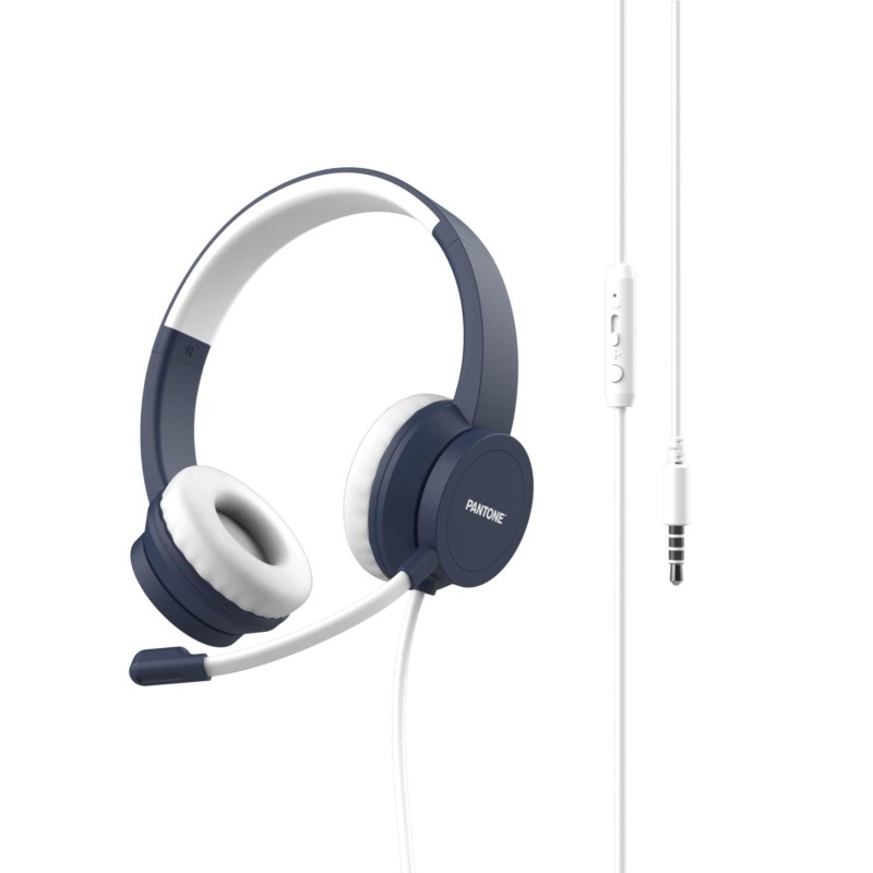 AURICULARES ALÁMBRICOS AZULES PT-WDH002N PANTONE