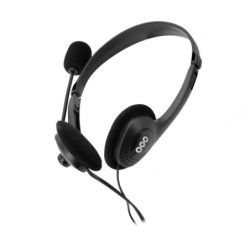 AURICULARES ALÁMBRICOS NEGROS OQO-AU001-U OQO