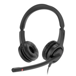 AURICULARES ALÁMBRICOS NEGROS VOICE UC28 AXTEL