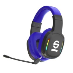 AURICULARES GAMING INALÁMBRICOS NEGRO Y AZUL SPWHEADPHONEPRO SPARCO