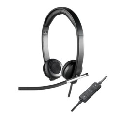 AURICULARES LOGITECH H650E STEREO USB-A NEGRO/PLATA