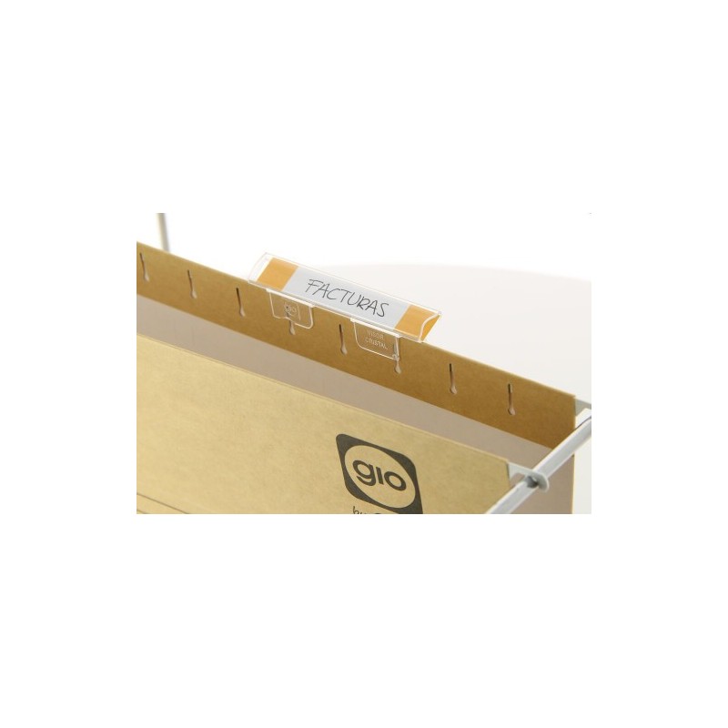 VISORES ELBA POLIESTIRENO CRISTAL 85X15MM PACK 25
