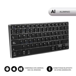 TECLADO BLUETOOTH SLIM ALUMINIO ADVANCE COMPACT SILVER SUBBLIM