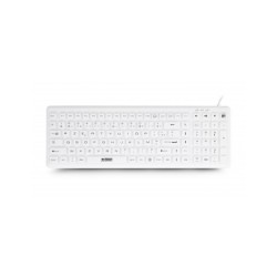 TECLADO MÉDICO URBAN FACTORY AKB69UF USB QWERTY ESPAÑOL BLANCO