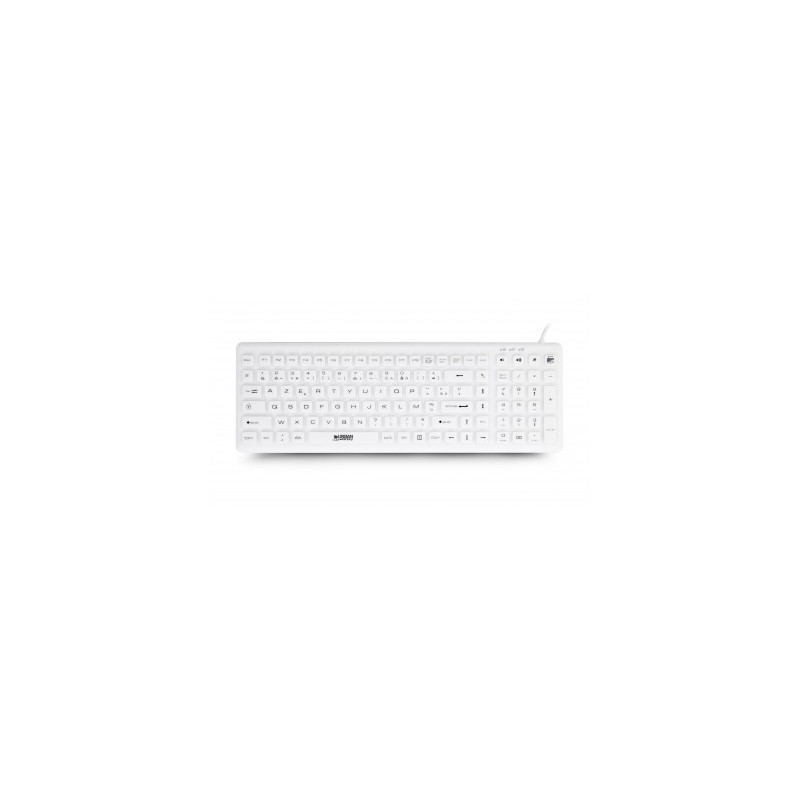 TECLADO MÉDICO URBAN FACTORY AKB69UF USB QWERTY ESPAÑOL BLANCO