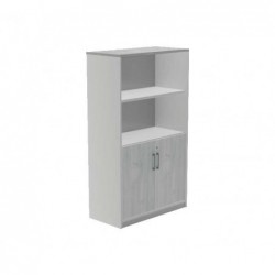 ARMARIO MADERA ROCADA "STORE" 156x90cm PUERTAS BAJAS GRIS