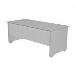 MESA ROCADA SERIE WORK 160x80cm ALUMINIO-GRIS