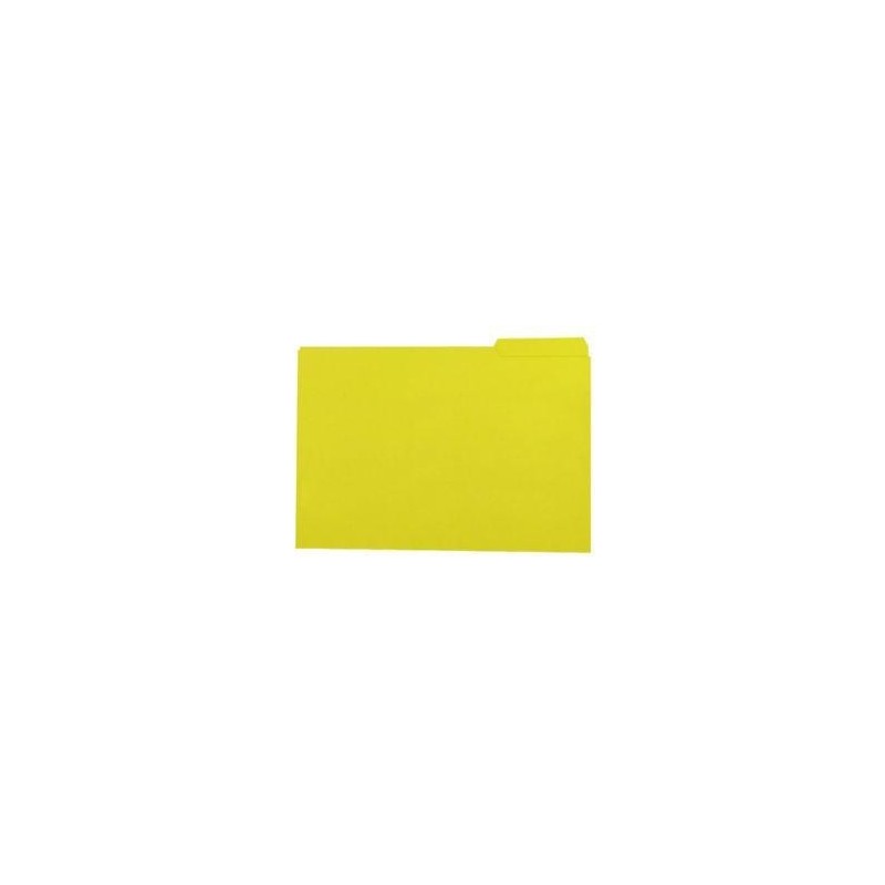 SUBCARPETA PESTAÑA LATERAL IZQUIERDA CARTULINA AMARILLO ELBA 50U