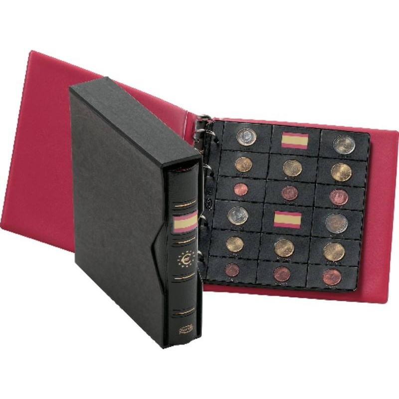 FUNDA ÁLBUM MONEDAS PARDO 16 ALOJAMIENTOS