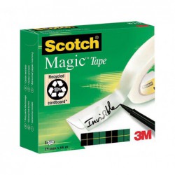 CINTA ADHESIVA INVISIBLE SCOTCH MAGIC 19 mm x 66 m