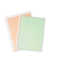 FUNDAS MULTITALADRO PP 90 MICRAS FOLIO PARDO
