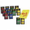 PACK 10 INDICES POST-IT ADHESIVOS MEDIANOS + 2 REGALO