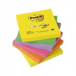 PACK 6 BLOCS Z-NOTAS POST-IT 76x76mm NEÓN