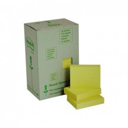 CAJA 24 BLOCS NOTAS POST-IT ECOLÓGICAS 38x51mm