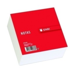 TACO DE NOTAS ENRI ENCOLADO 10X10X5 CON TAPA PACK 36