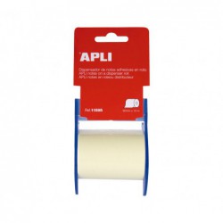 NOTAS ADHESIVAS APLI EN ROLLO DISPENSADOR 60mm x 10m