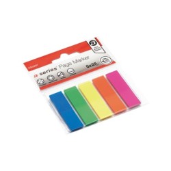 ÍNDICES ADHESIVOS A-SERIES 12X44MM NEÓN PACK 5