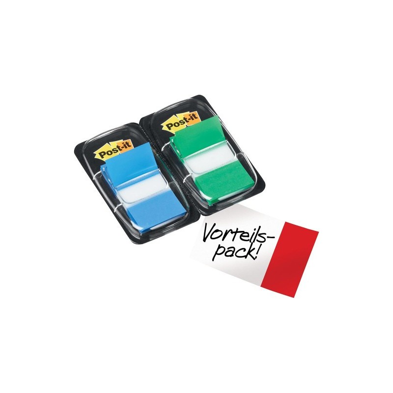 PACK DISPENSADORES 25X43 AZUL/VERDE POST‑IT