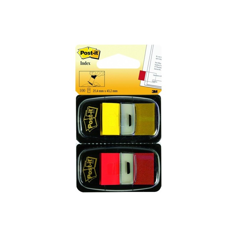 PACK DISPENSADORES 25X43 ROJO/AMARILLO POST‑IT