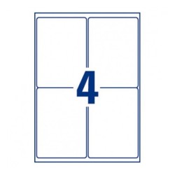 ETIQUETA TRANSPARENTE A4 ANTIBACTERIANA 139X99,1MM AVERY