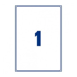 ETIQUETA TRANSPARENTE A3 ANTIBACTERIANA 420X297MM AVERY