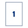 ETIQUETA TRANSPARENTE A3 ANTIBACTERIANA 420X297MM AVERY