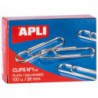 CAJA 100 CLIPS APLI Nº 1,5 GALVANIZADOS