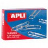 CAJA 100 CLIPS APLI Nº 3 GALVANIZADOS