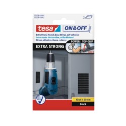 TESA VELCRO NEGRO ADHESIVO 1 PZA