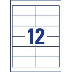 ETIQUETA AUTOADHESIVA BLANCA RECTANGULAR 1200 PIEZAS AVERY