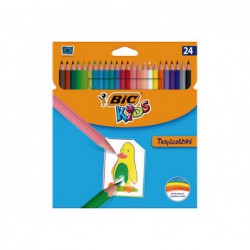 CAJA 24 LÁPICES BIC KIDS TROPICOLORS