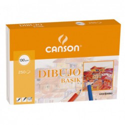 PACK 250h LÁMINAS CANSON DE DIBUJO BASIK 130gr A3