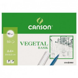 BLOC ENCOLADO 50h CANSON DE PAPEL VEGETAL A4+