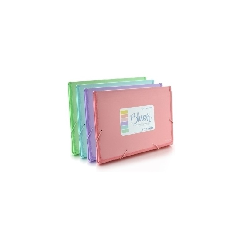 CLASIFICADOR A4+ 12 DEPARTAMENTOS PP SURTIDO OFFICE BOX PACK 8