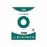 PACK 100 FICHAS EXACOMPTA LISAS 160x215mm