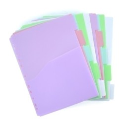 SEPARADORES OFFICE BOX PP BLUSH A4 10 PCS