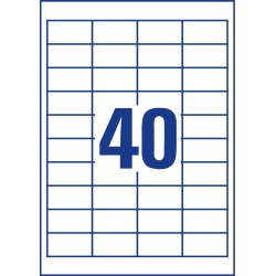 ETIQUETA AUTOADHESIVA BLANCA RECTANGULAR 4000 PIEZAS AVERY