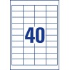 ETIQUETA AUTOADHESIVA BLANCA RECTANGULAR 4000 PIEZAS AVERY