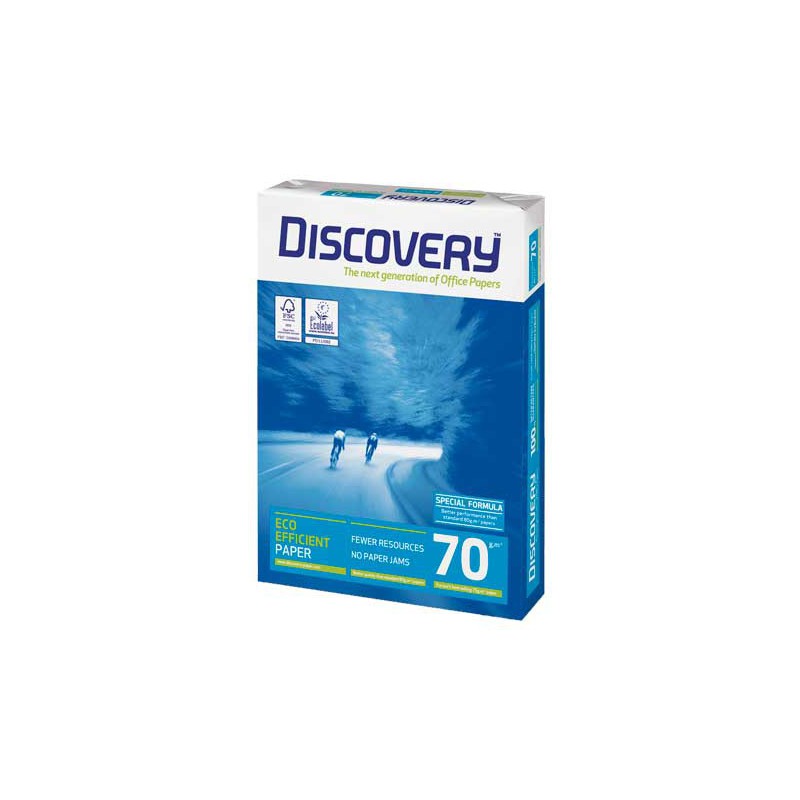 CAJA 5 PAQUETES 500h PAPEL DISCOVERY A4 70gr
