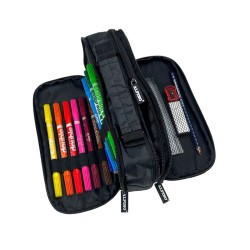 PORTATODO ALPINO NEGRO MULTICOLOR 3 COMPARTIMENTOS